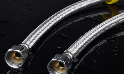 Furtun Flexibil Antiexplozie din Oțel Inoxidabil – 1/2 Inch, 30/50cm, Pentru Bucătărie și Baie