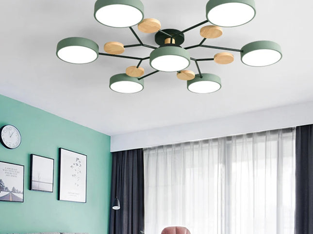 Candelabru LED Modern 3 Culori pentru Living, Dormitor, Hotel și Birou