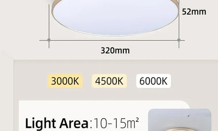 AquaGlow Ultra – Plafonieră LED Ultra-Subțire și Rezistentă la Apă