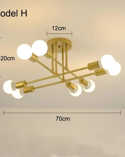 Lampă Suspendată Minimalistă, pentru Dormitor și Living
