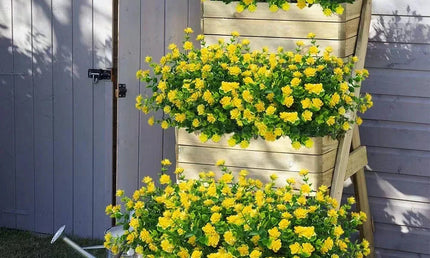 Buchet de Flori Artificiale Rezistente la UV - Decorațiuni Elegante pentru Interior și Exterior