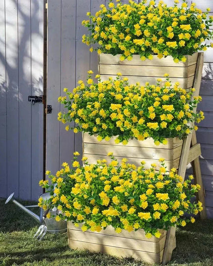 Buchet de Flori Artificiale Rezistente la UV - Decorațiuni Elegante pentru Interior și Exterior