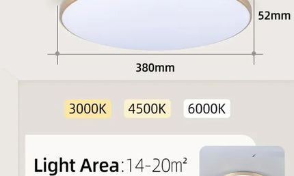 AquaGlow Ultra – Plafonieră LED Ultra-Subțire și Rezistentă la Apă
