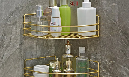 Raft organizator pentru baie cu montare pe perete