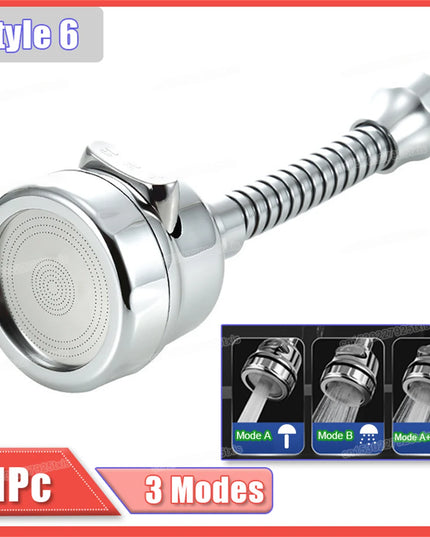 Extensor Rotativ pentru Robinet - Economizor de Apă cu 2/3 Moduri
