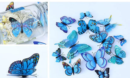 Set 12 Fluturi 3D Magnetici – Decor pentru Frigider și Pereți