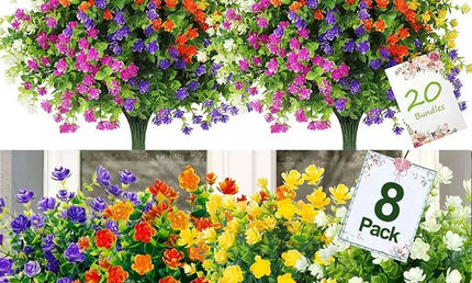 Buchet de Flori Artificiale Rezistente la UV - Decorațiuni Elegante pentru Interior și Exterior