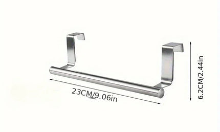 Suport de Ușă pentru Prosoape și Accesorii din Oțel Inoxidabil – Suport Suspendat Fără Găurire, Ideal pentru Baie și Bucătărie