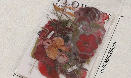 Set de 40 Autocolante Floral Vintage, Ideal pentru Proiecte DIY, Scrapbooking și Jurnale