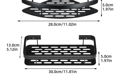 Raft Organizator de Baie fără Găurire QuickMount