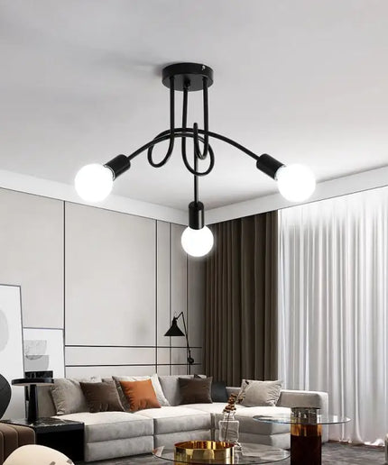 Candelabru Nordic Negru