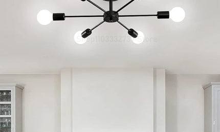 Candelabru Modern Negru pentru Living HomeBright
