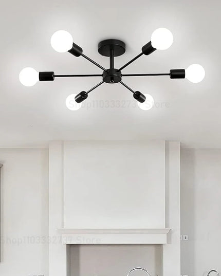 Candelabru Modern Negru pentru Living HomeBright