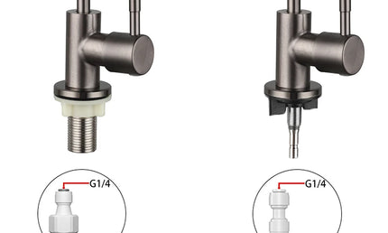 Robinet Filtrant pentru Bucătărie ULA 1/4” – Apă Potabilă Directă, Oțel Inoxidabil