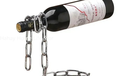 Suport pentru sticle de Vin în Formă de Lanț Suspendat – Decor Magic pentru Bucătărie, Bar și Pivniță