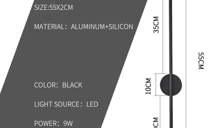 Aplica LED Modernă pentru Decor Perete – Dormitor, Living, Perete TV