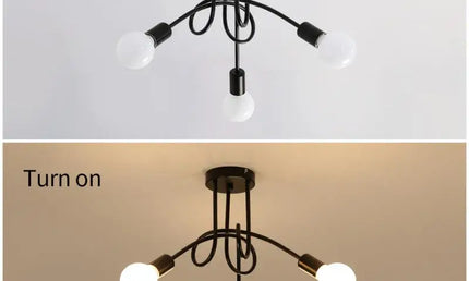 Candelabru Nordic Negru