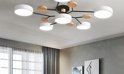 Candelabru LED Modern 3 Culori pentru Living, Dormitor, Hotel și Birou