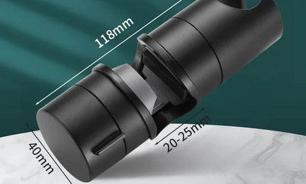 Suport Universal pentru Pălărie de Duș – Reglabil 18~25 mm, Montaj Rapid, Finisaj Cromat