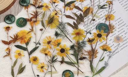 Set de 40 Autocolante Floral Vintage, Ideal pentru Proiecte DIY, Scrapbooking și Jurnale