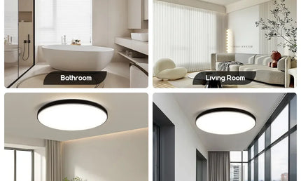 AquaGlow Ultra – Plafonieră LED Ultra-Subțire și Rezistentă la Apă