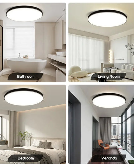 AquaGlow Ultra – Plafonieră LED Ultra-Subțire și Rezistentă la Apă