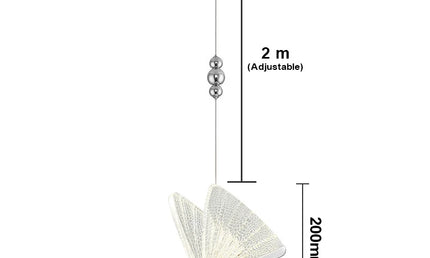 Lustră LED Fluture Nordic – Lampă Suspendată Modernă pentru Dormitor, Living și Bucătărie