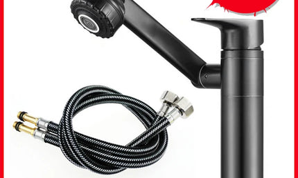Robinet Lavoar cu Rotație 1080° – Mixer Apă Caldă și Rece, Antistropire