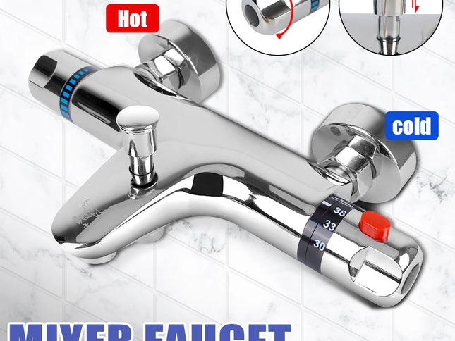 Baterie Termostatică pentru Baie – Mixer Apă Caldă și Rece cu Control Inteligent al Temperaturii