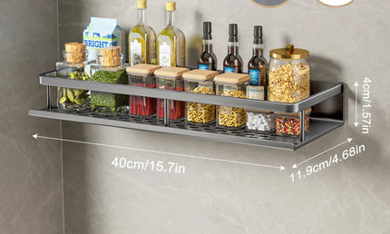 Raft Organizator Multifuncțional de Perete din Aluminiu