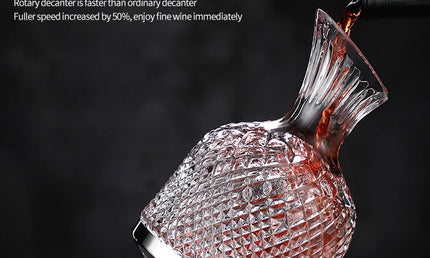 Decantor Rotativ Elegant din Cristal 1500ml