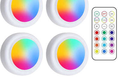 Iluminat LED Reglabil pentru Dulap sau spații înguste, cu Telecomandă și Culori RGB