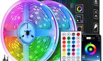 Benzi LED RGB Sincronizate cu Muzica pentru Decorul Camerei și Iluminat TV