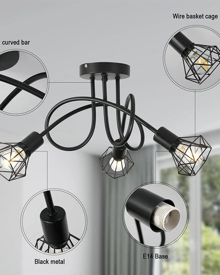 Lampă Spider Modernă pentru Tavan – Stil și Eleganță pentru Casa Ta
