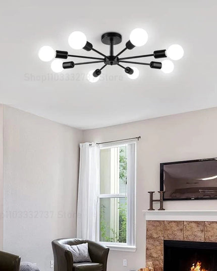 Candelabru Modern Negru pentru Living HomeBright