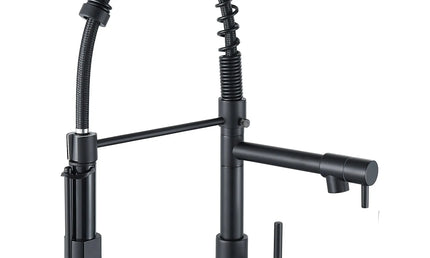 Baterie de bucătărie cu duș extractibil – design arc înalt, monocomandă