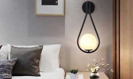 Aplica LED Modernă din Cupru Negru – Lumină pentru Dormitor, Hol sau Perete TV