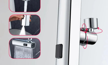 Extensor Universal pentru Robinet Feiyu – Antistropire și Flux Cascadă