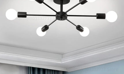 Candelabru Modern Negru pentru Living HomeBright