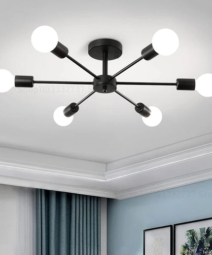 Candelabru Modern Negru pentru Living HomeBright