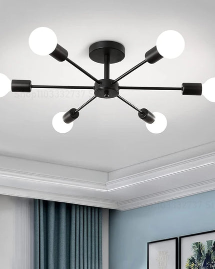 Candelabru Modern Negru pentru Living HomeBright