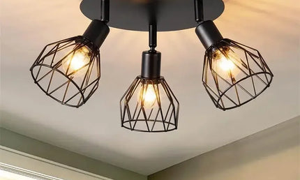 Lustră pentru Tavan – Stil Industrial Minimalist American
