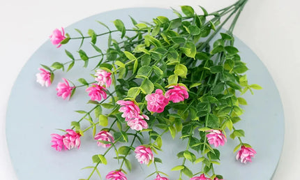 Buchet de Flori Artificiale Rezistente la UV - Decorațiuni Elegante pentru Interior și Exterior