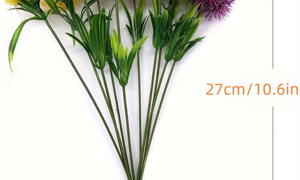Set 10 Flori Decorative Artificiale Păpădie – Decor Versatil pentru Nunți, Casă și Grădină, Ușor de Întreținut