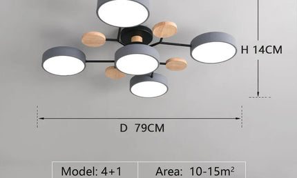 Candelabru LED Modern 3 Culori pentru Living, Dormitor, Hotel și Birou