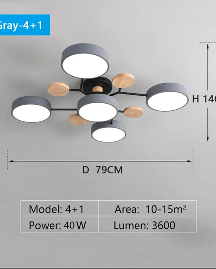 Candelabru LED Modern 3 Culori pentru Living, Dormitor, Hotel și Birou