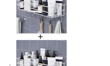Suport de perete în Stil Japonez, pentru organizarea accesoriilor și produselor de îngrijire