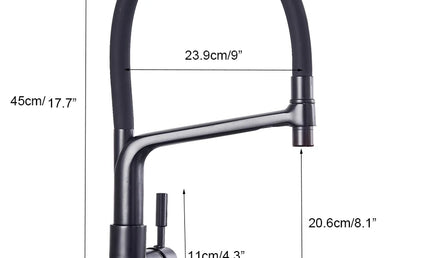 Baterie Bucătărie Aurie Periată – Mixer pentru Apă Caldă și Rece cu Filtru Integrat