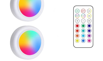 Iluminat LED Reglabil pentru Dulap sau spații înguste, cu Telecomandă și Culori RGB