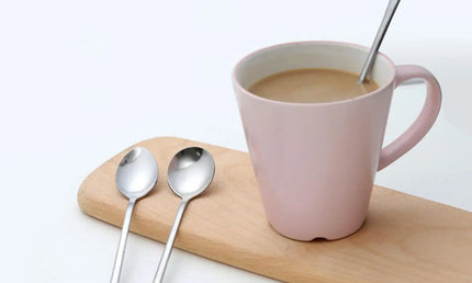 Linguriță din oțel inoxidabil pentru cafea, cu mâner lung